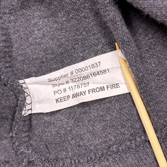 VTG‎ Polo Ralph Lauren Gray Quarter Zip Long Sleeve Pullover Sweater Boys Size 6 - Picture 13 of 13